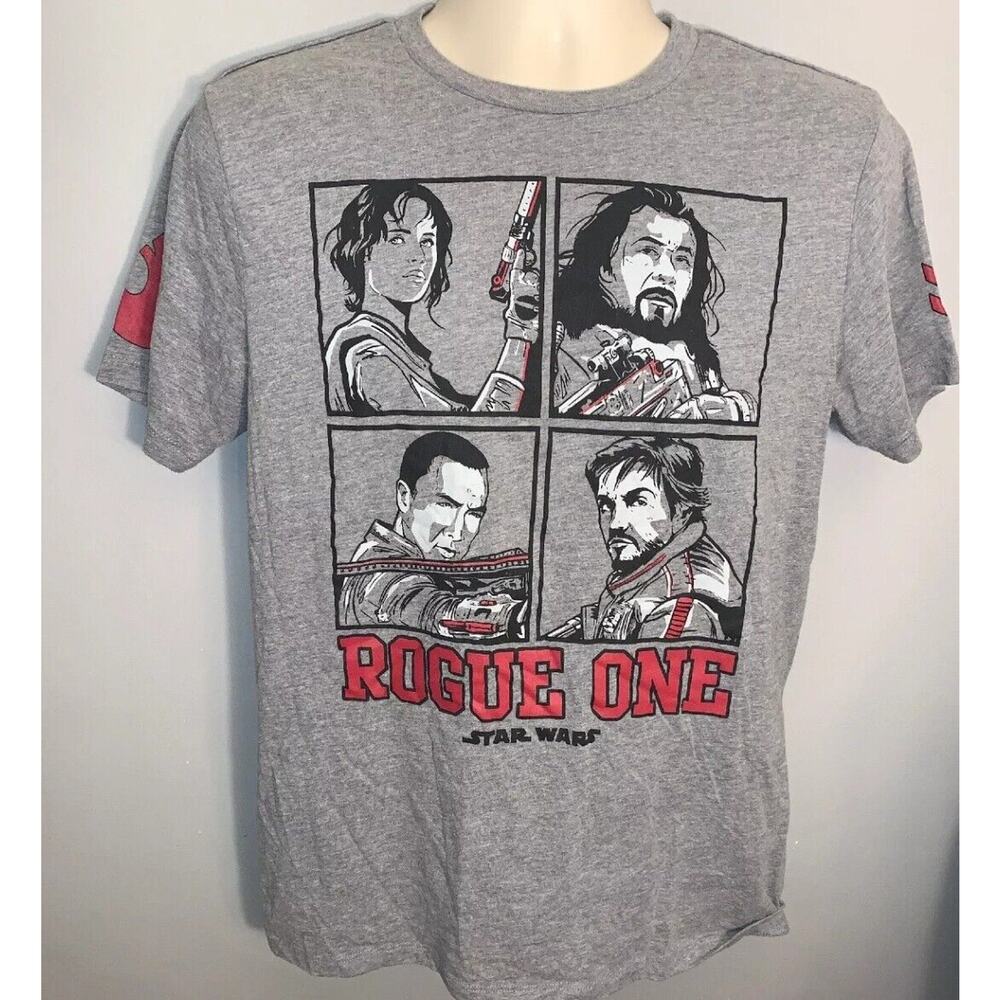 STAR WARS Official ROGUE ONE Gray Men’s Size M Short Sleeve T-Shirt